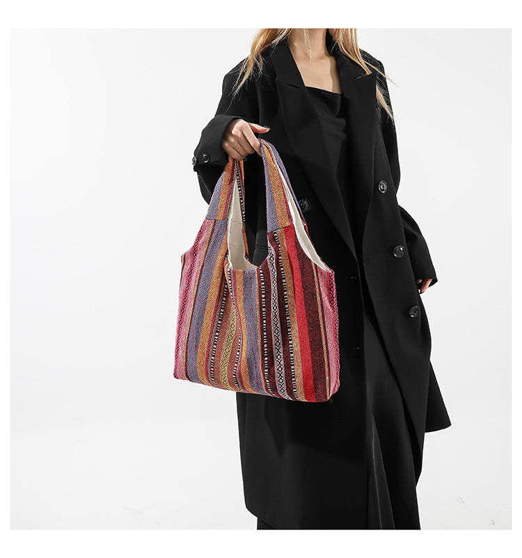 Ethnic style tote bag