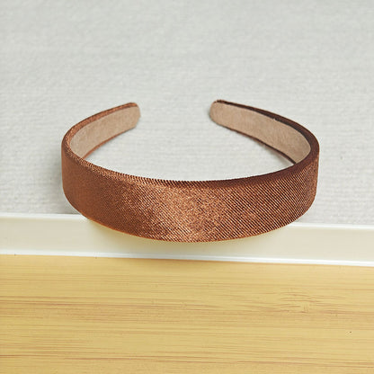 3cm wide flat velvet headband