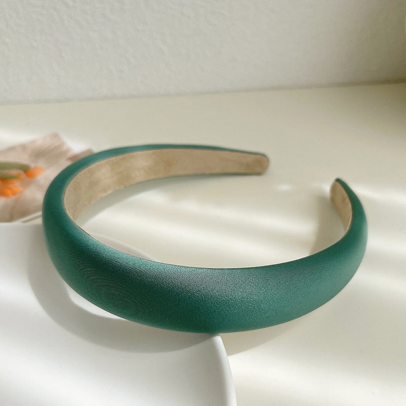 2.5cm wide plain colour thinly padded headband