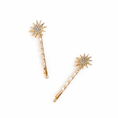 Star burst hair slides