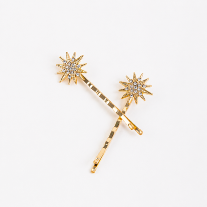 Star burst hair slides
