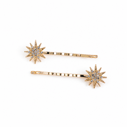 Star burst hair slides