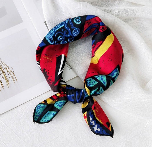 Multicoloured square scarf