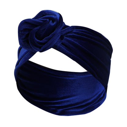 Printed flat wide twist hair scarf