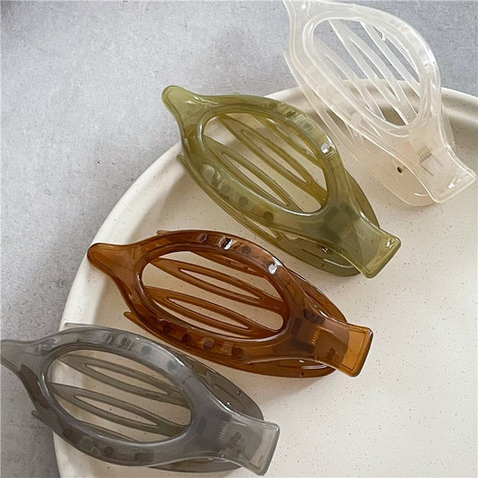 Large acrylic Ibis clip with teeth