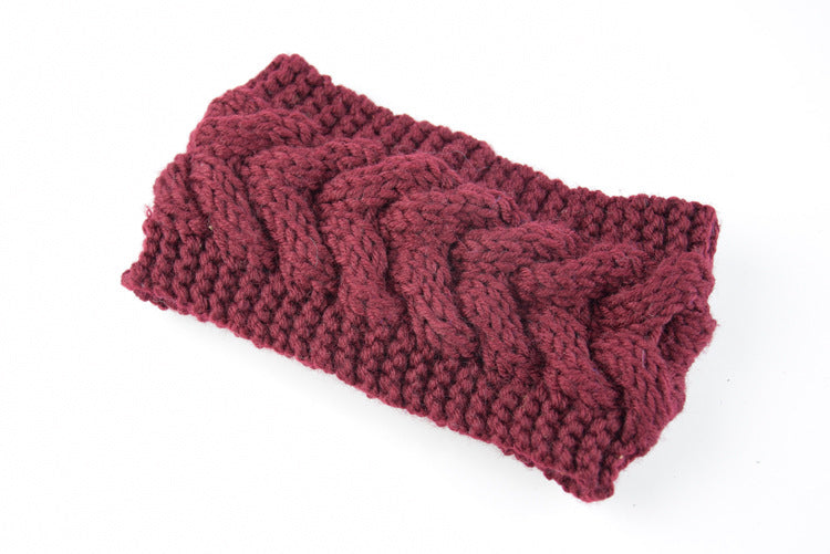Braided loop crochet head band
