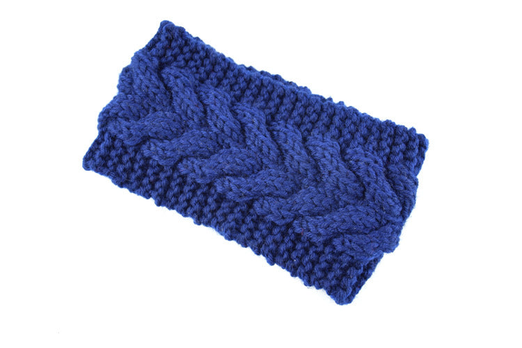Braided loop crochet head band