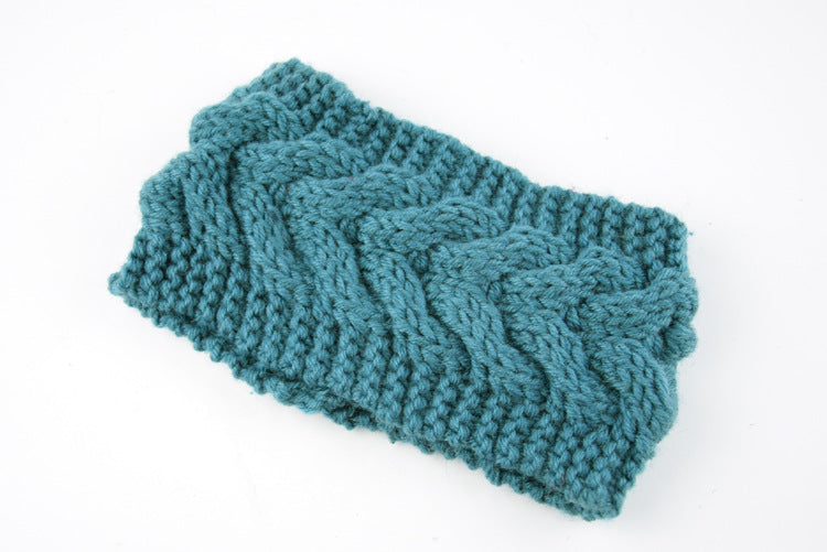 Braided loop crochet head band