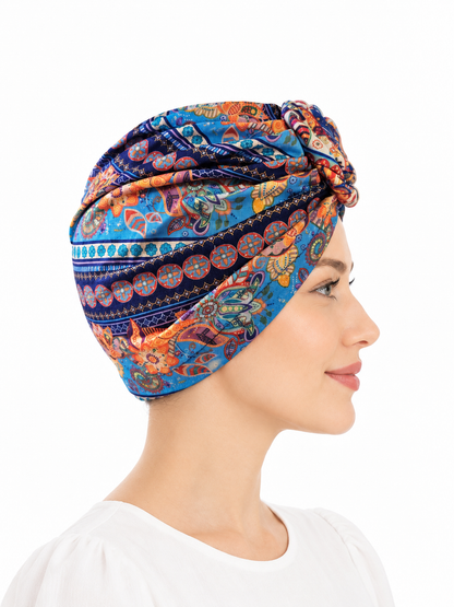 Multicoloured hair cap