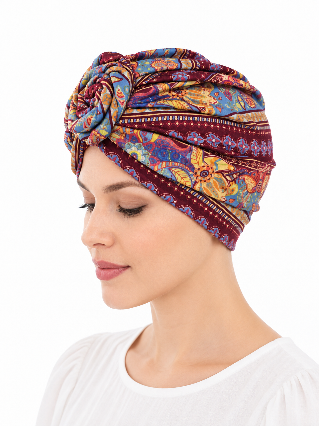 Multicoloured hair cap