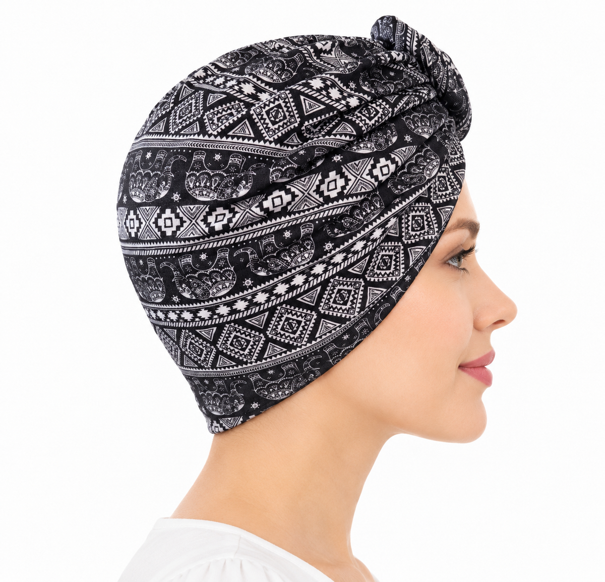 Multicoloured hair cap