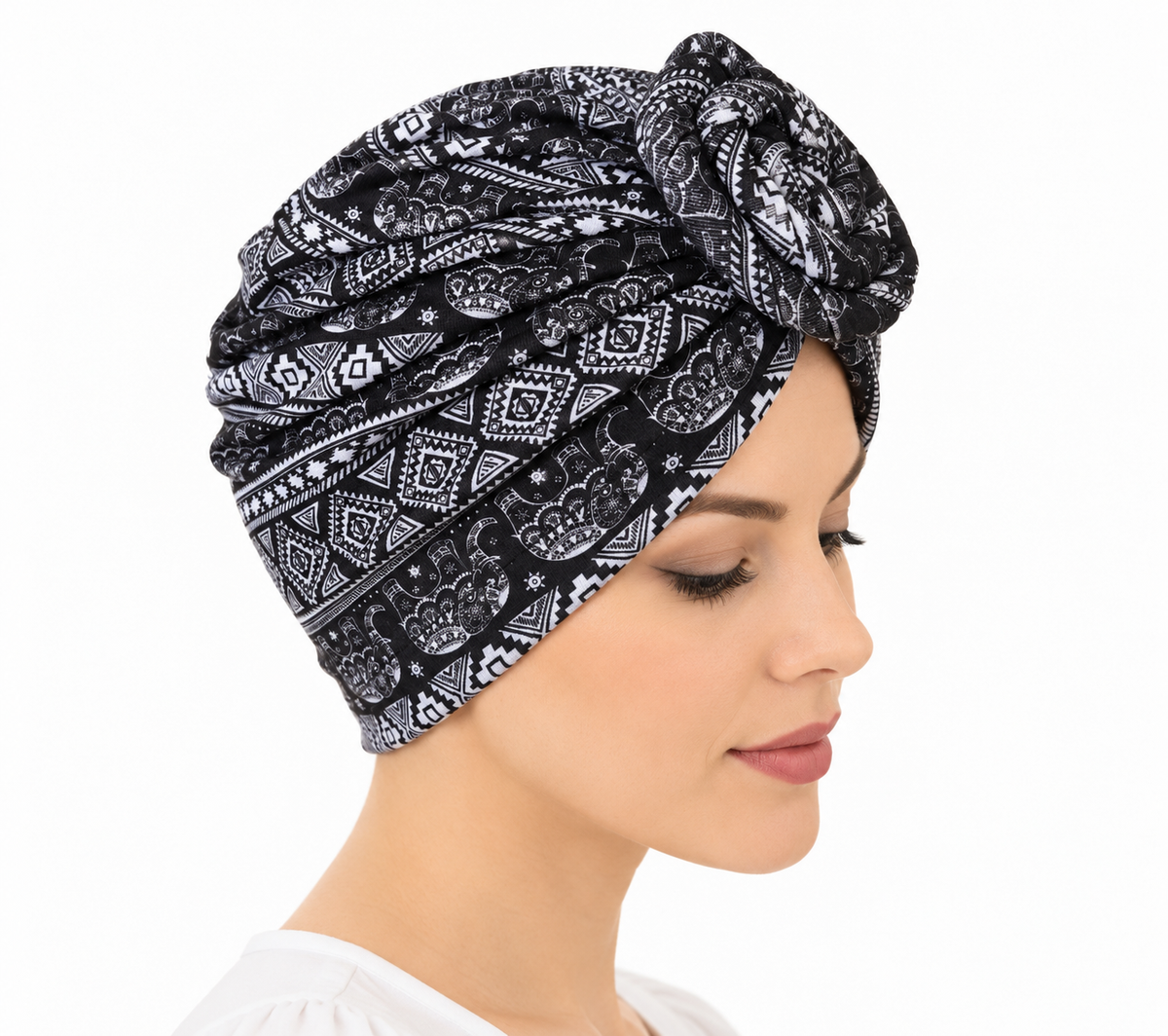 Multicoloured hair cap