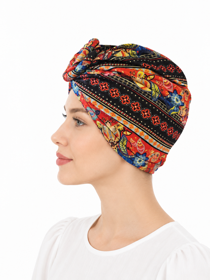 Multicoloured hair cap