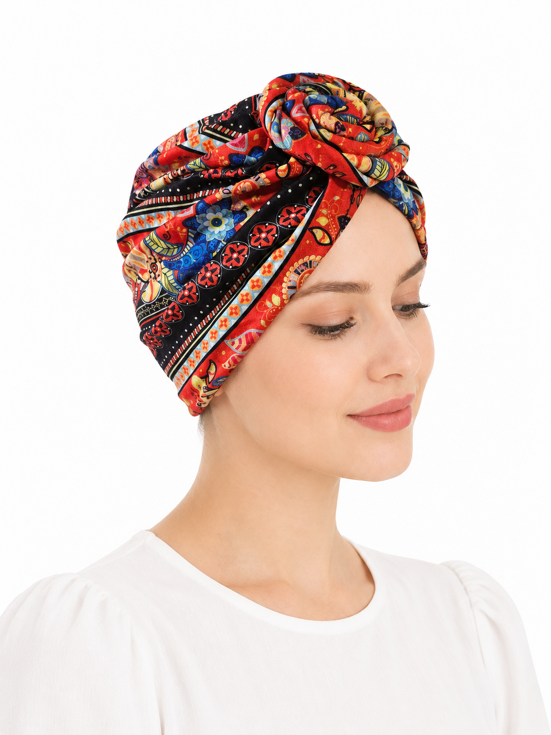 Multicoloured hair cap