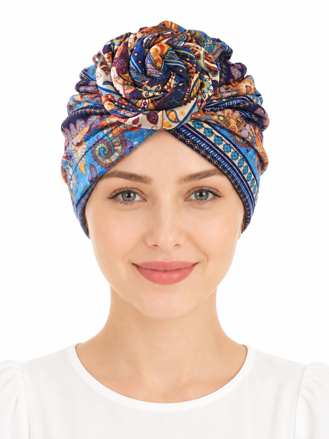 Multicoloured hair cap