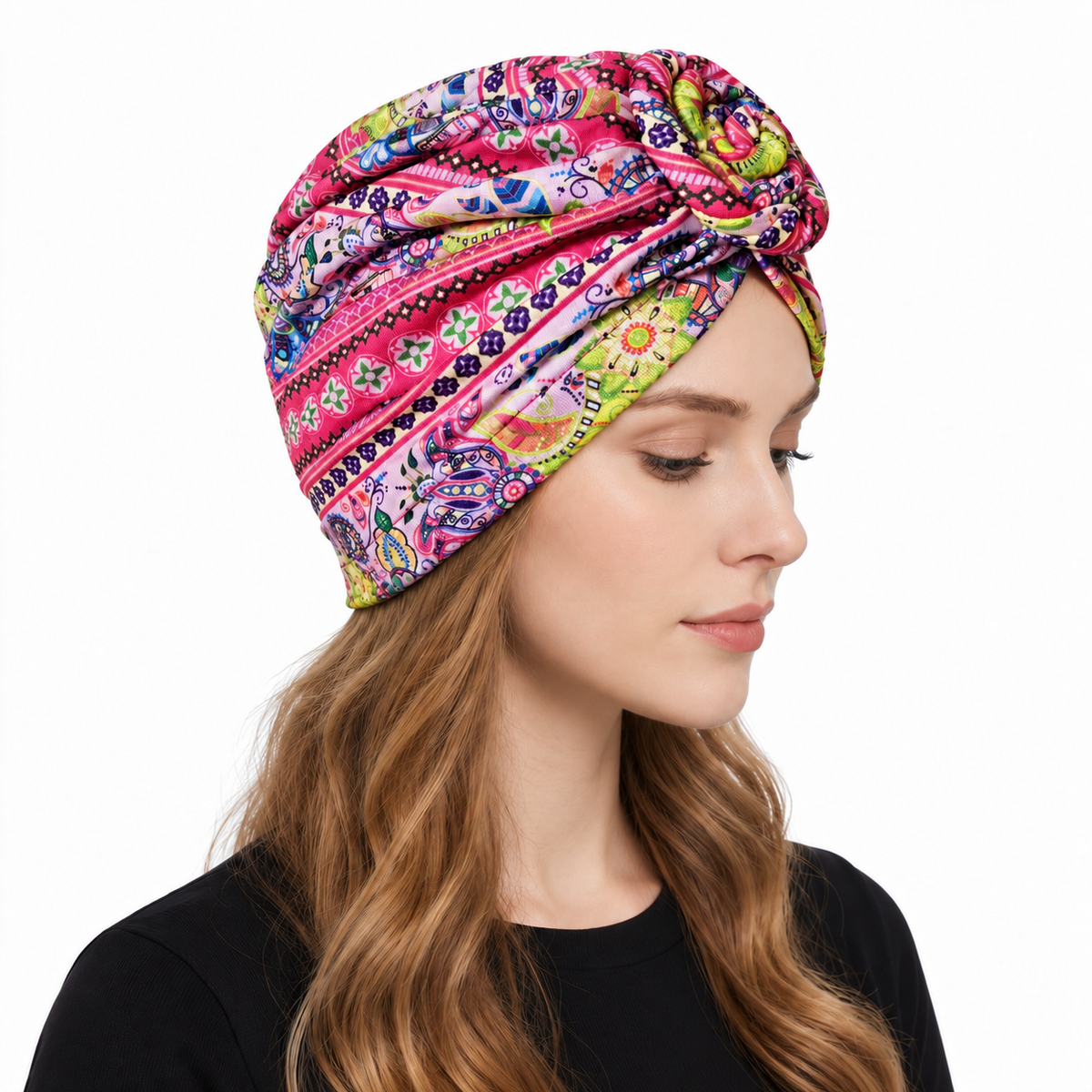 Multicoloured hair cap