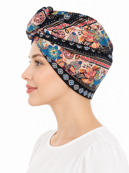 Multicoloured hair cap