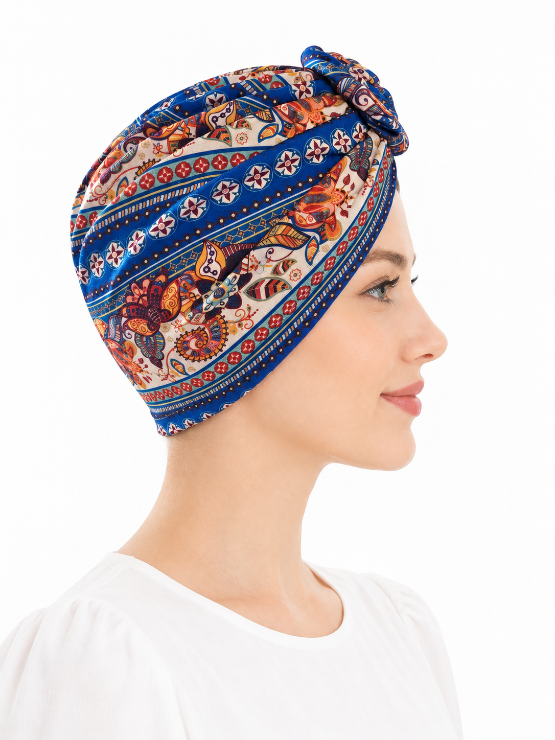 Multicoloured hair cap