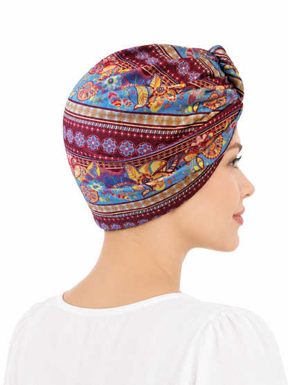 Multicoloured hair cap