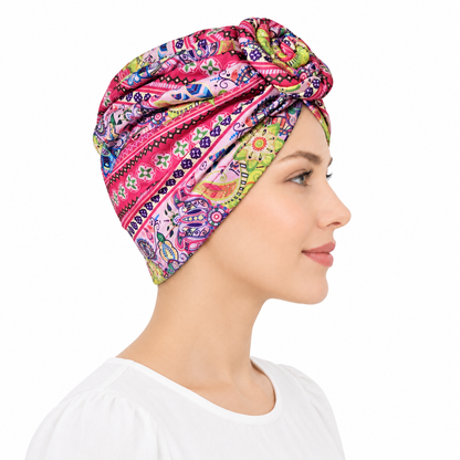 Multicoloured hair cap