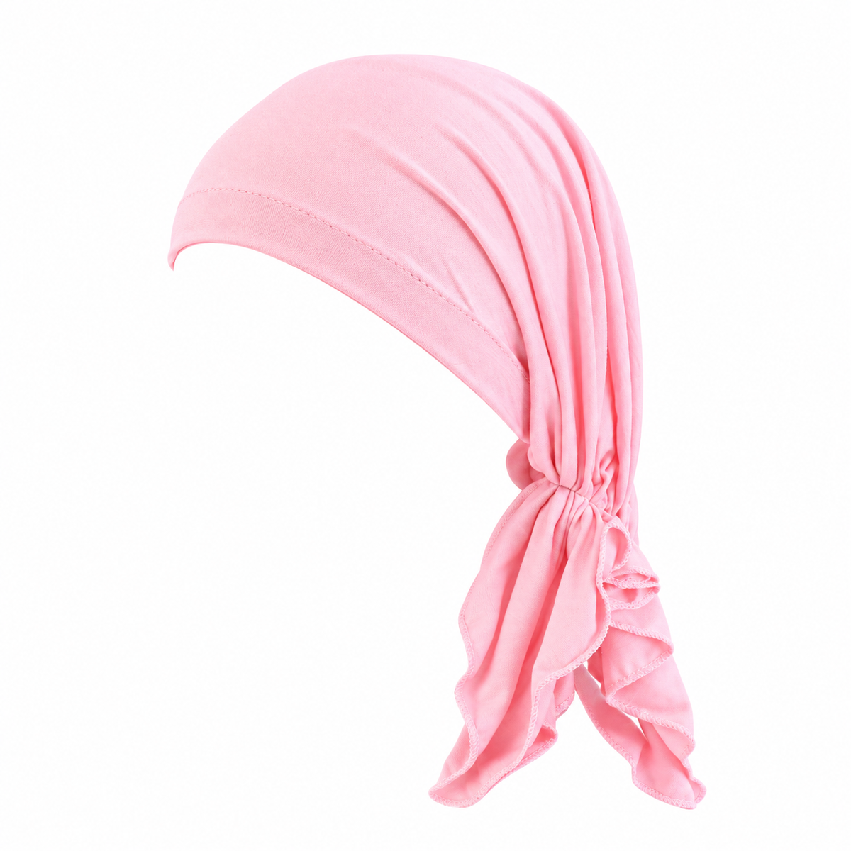Jersey hair cap with tail