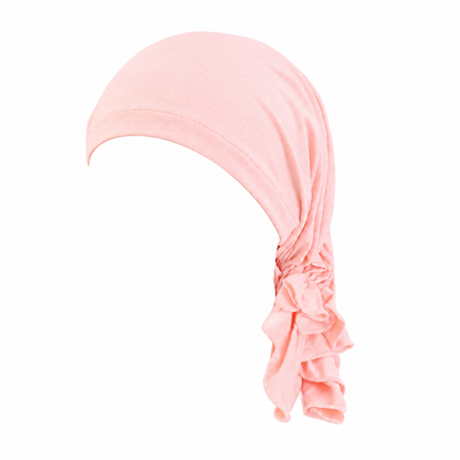 Jersey hair cap with tail