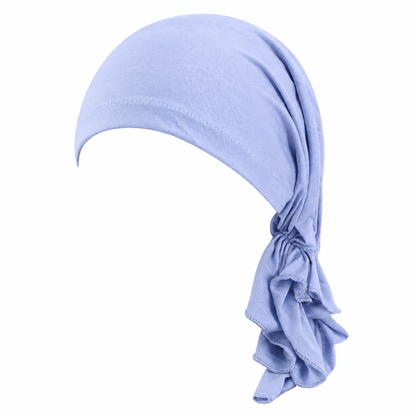Jersey hair cap with tail