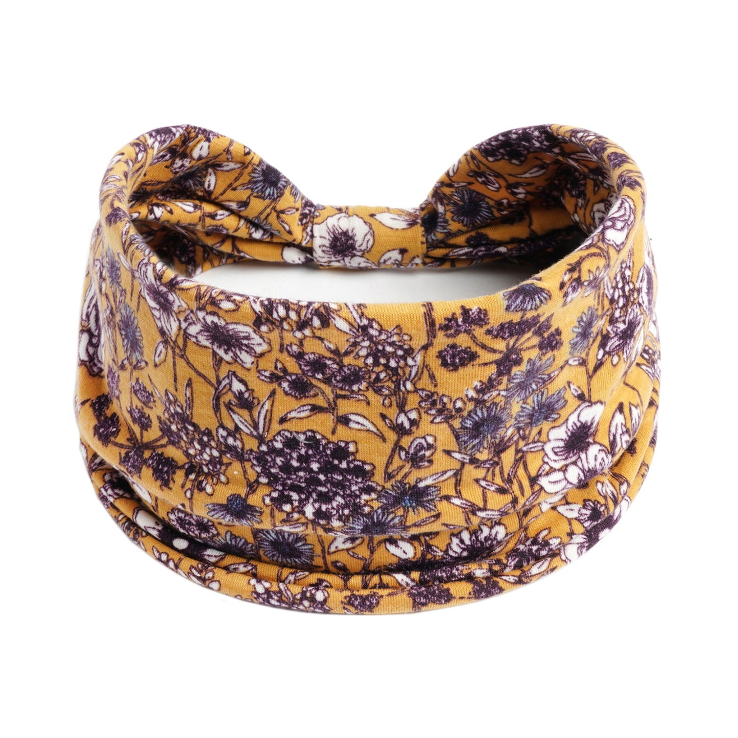 Country flowers print 2-way bandanna hair band