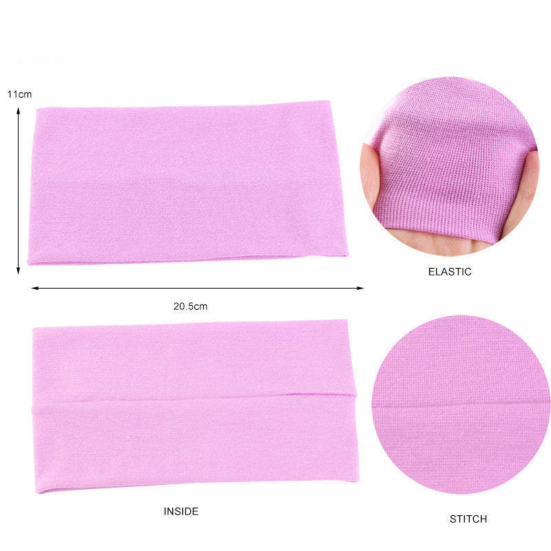 Extra-wide soft knitted stretchy loop headband