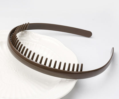 Resin slim headband with teeth