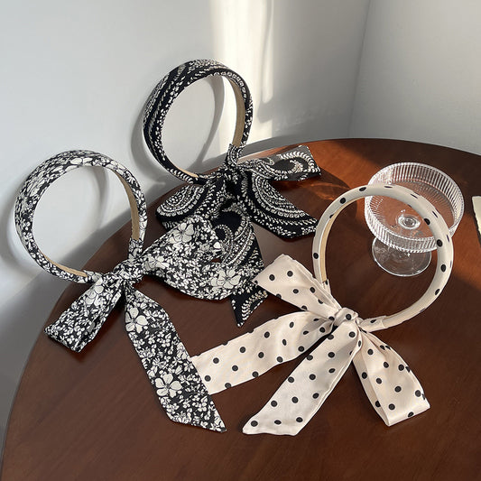 Headband with long scarves
