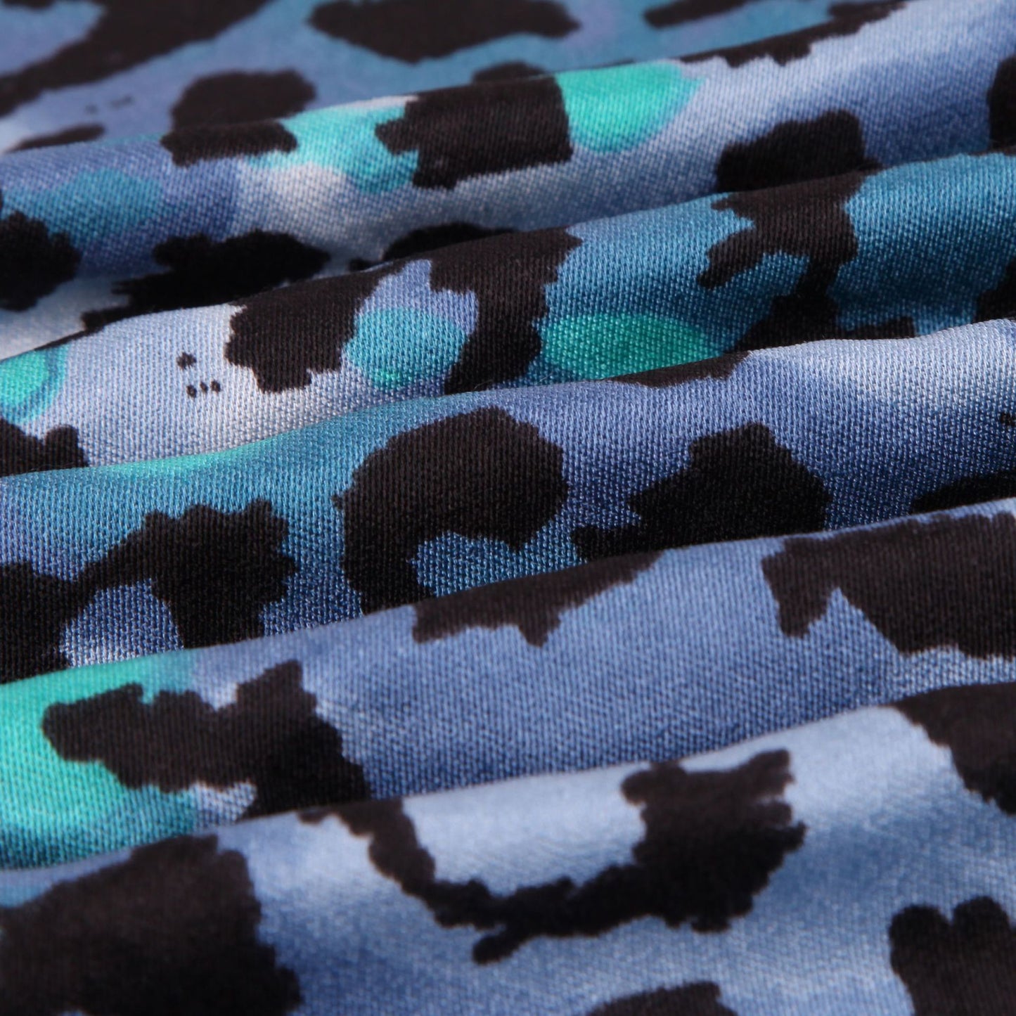 Large leopard fringed scarf