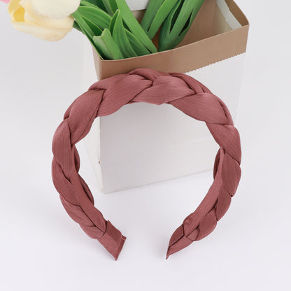 Chiffon padded braids top headband