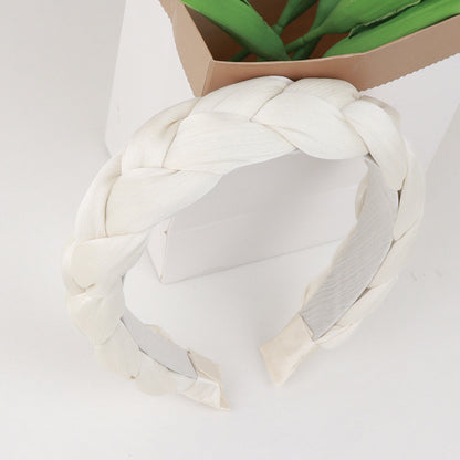 Chiffon padded braids top headband