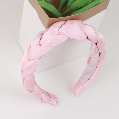 Chiffon padded braids top headband