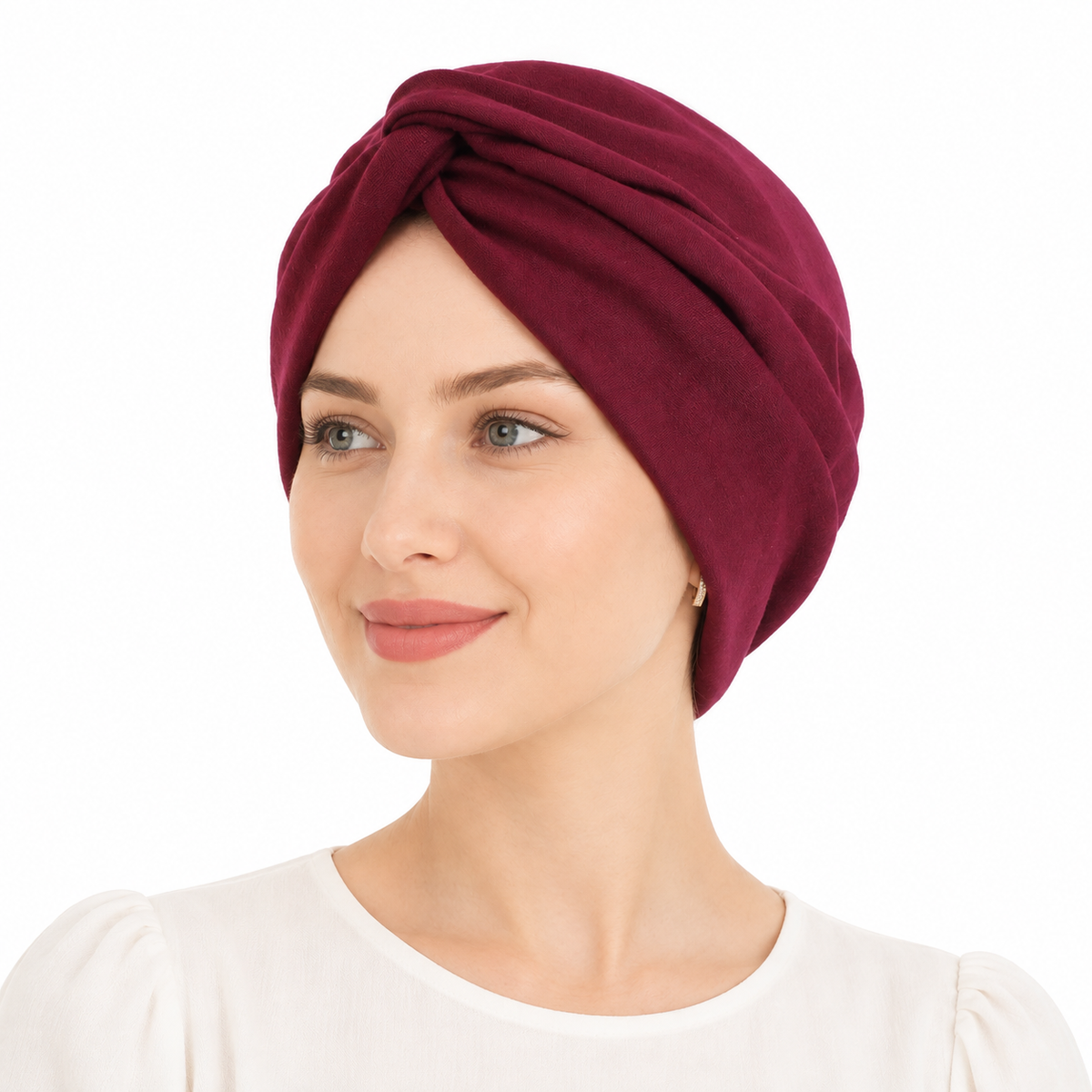 Twist front thin hair cap