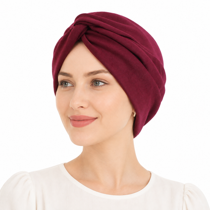 Twist front thin hair cap