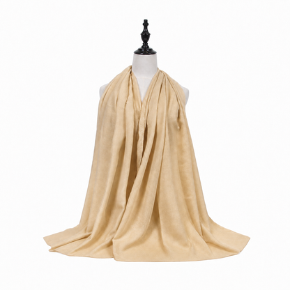 Light weight solid long scarf