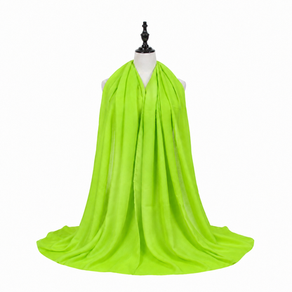 Light weight solid long scarf