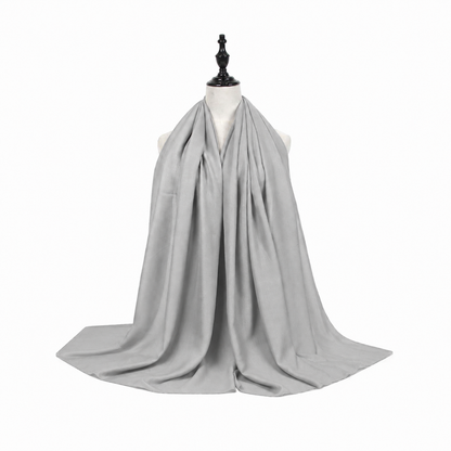 Light weight solid long scarf