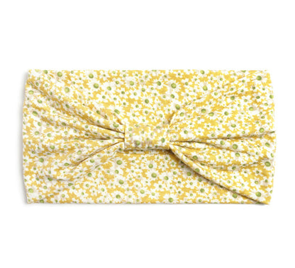 Daisy flowers print 2-way bandanna hair band