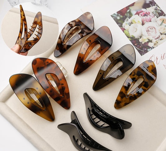 Waterdrop flat hair claw