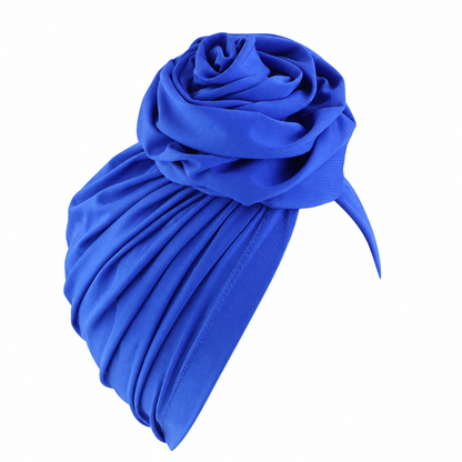 Large flower top hair cap