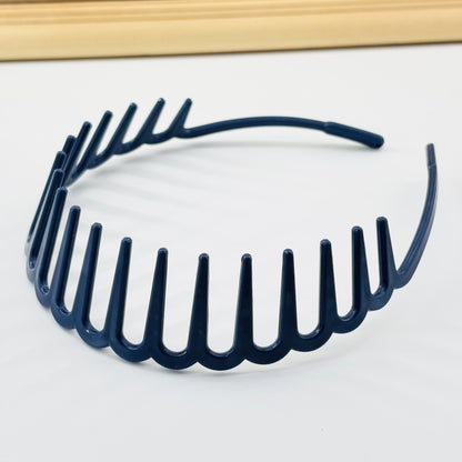 Acrylic headband with long teeth