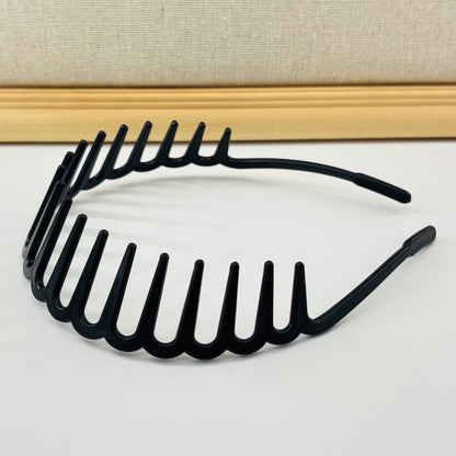 Acrylic headband with long teeth