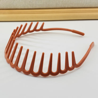Acrylic headband with long teeth