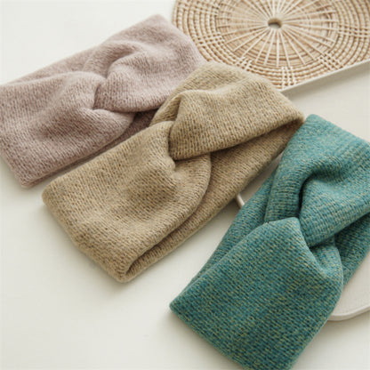 Twist front soft knitted headband