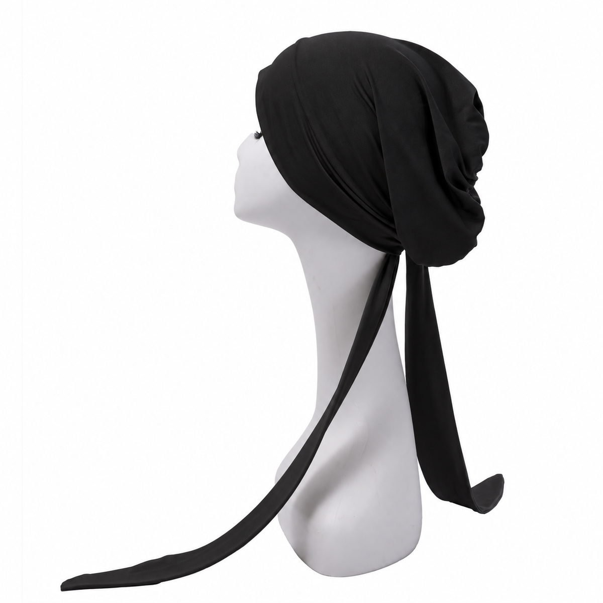 Hair cap with long scarves