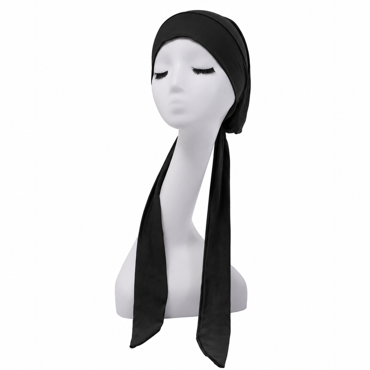 Hair cap with long scarves