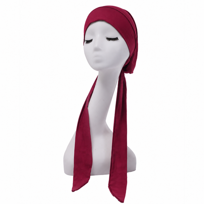 Hair cap with long scarves